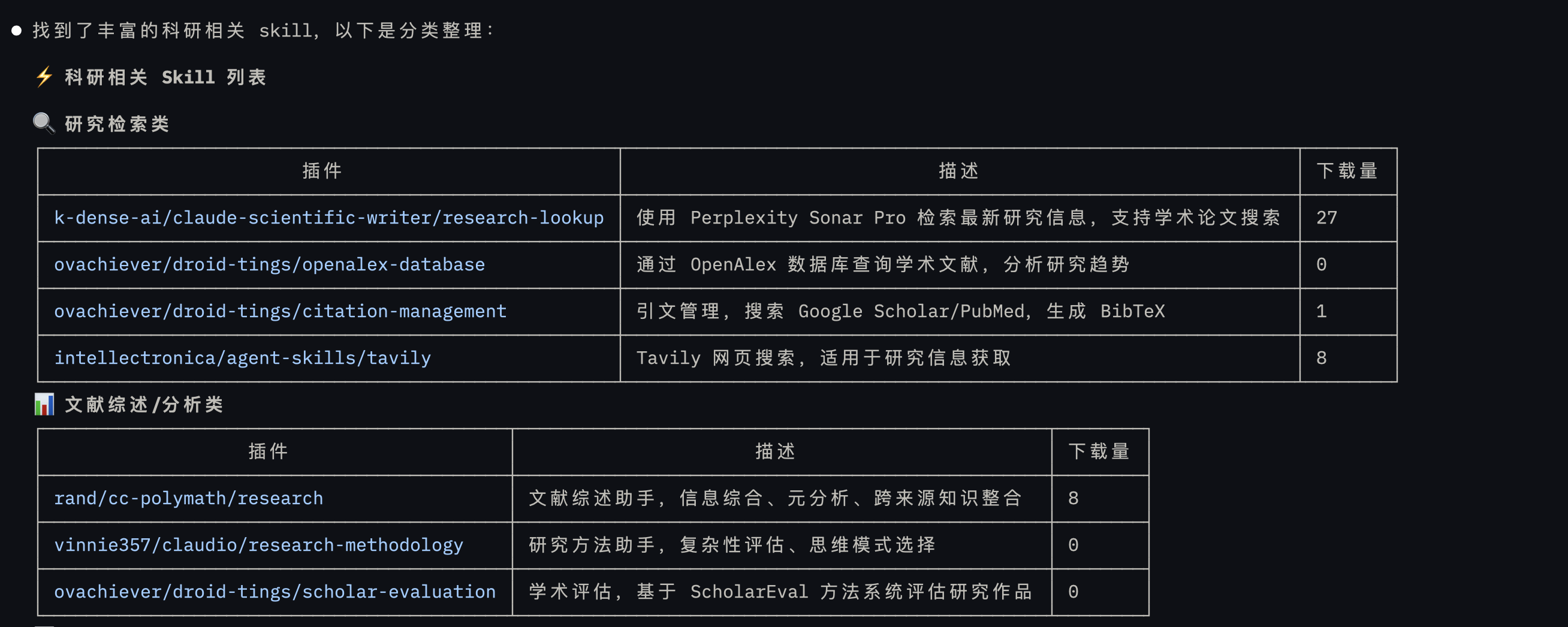 搜索结果